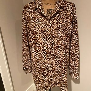 Worthington XL Animal Print Blouse